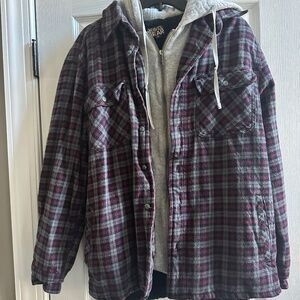 Excellent Condition. Fleece Lined Flannel Jacket Sz M